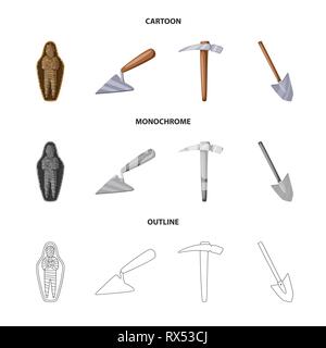 mummy,tool,pickaxe,shovel,ancient,trowel,pick,Egypt,dig,afterlife,repair,construction,sarcophagus,search,equipment,pharaoh,layer,find,antiquity,masonry,metal,artifact,brick,treasure,bandage,cement,axe,culture,chisel,land,story,items,museum,attributes,archaeology,historical,research,excavation,discovery,working,set,vector,icon,illustration,isolated,collection,design,element,graphic,sign Vector Vectors , Stock Vector
