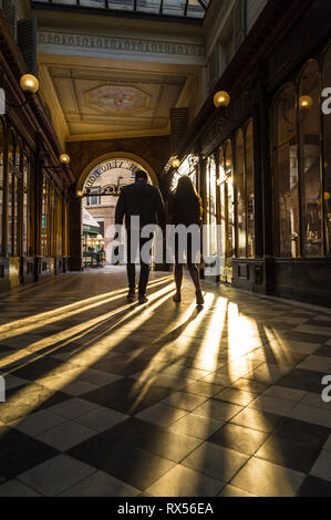 Galerie Vero Dodat shopping gallery in Paris Stock Photo