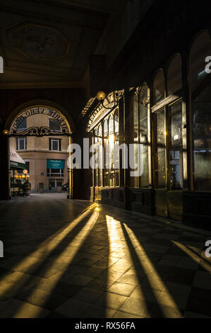 Galerie Vero Dodat shopping gallery in Paris Stock Photo