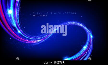 Abstract Fantasy Light Speed in Vector Stock Vector