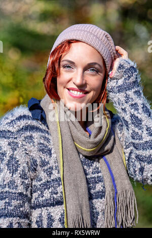 portrait of a smiling young woman Stock Photo