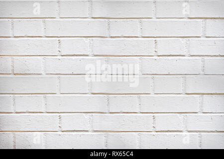 White brick wall background Stock Photo