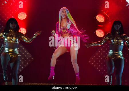 Bud Light Super Bowl Music Fest - Day 3 - Performances  Featuring: Cardi B Where: Atlanta, Georgia, United States When: 02 Feb 2019 Credit: WENN.com Stock Photo