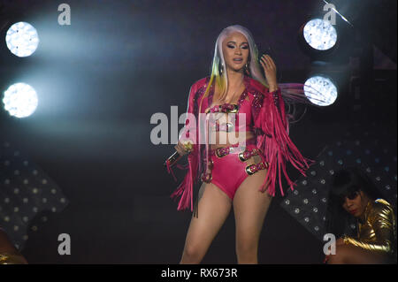 Bud Light Super Bowl Music Fest - Day 3 - Performances  Featuring: Cardi B Where: Atlanta, Georgia, United States When: 02 Feb 2019 Credit: WENN.com Stock Photo