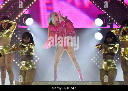 Bud Light Super Bowl Music Fest - Day 3 - Performances  Featuring: Cardi B Where: Atlanta, Georgia, United States When: 02 Feb 2019 Credit: WENN.com Stock Photo