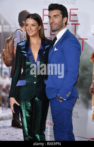 Westwood, United States Of America. 07th Mar, 2019. Justin Baldoni, Emily Baldoni at the 'Five Feet Apart' Los Angeles Premiere held at the Fox Bruin Theatre in Westwood, CA on Thursday, March 7, 2019. Photo by PRPP/PictureLux Credit: PictureLux/The Hollywood Archive/Alamy Live News Stock Photo