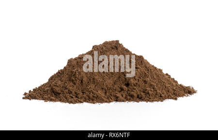 Pile Of Ground Nutmeg Powder Stock Photo