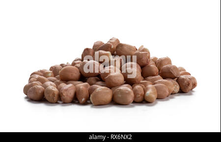 Pile Of Raw Shelled Peanuts Stock Photo