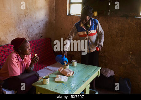 Kenya, Kericho county, Kericho, Evaline CHebe, 35 old, tea picker at home Stock Photo