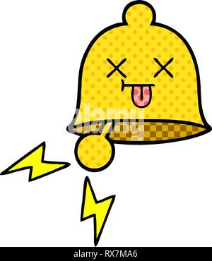 comic book style cartoon of a ringing bell Stock Vector Image & Art - Alamy