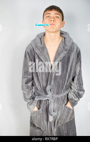 Teenager dressing clearance gown boy