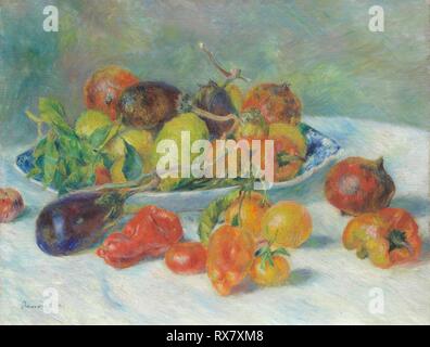 Fruits of the Midi. Pierre-Auguste Renoir; French, 1841-1919. Date: 1881. Dimensions: 51 × 65 cm (20 1/16 × 25 5/8 in.). Oil on canvas. Origin: France. Museum: The Chicago Art Institute. Stock Photo