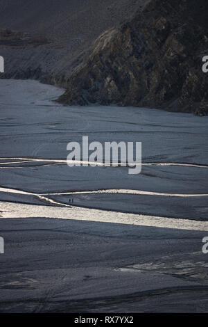 The landscape and monastery of Kagbeni, lower Mustang Stock Photo