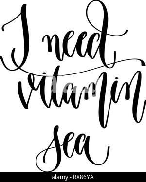 Vitamin Lettering Vitamin D hand lettering modern calligraphy logo Stock Vector Image ...