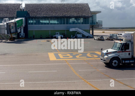 Punta Cana International airport, Dominican Republic Stock Photo