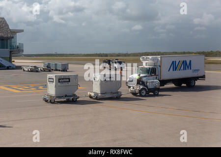 Punta Cana International airport, Dominican Republic Stock Photo