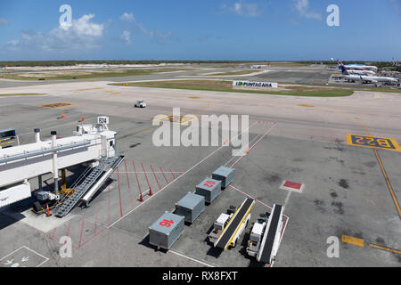 Punta Cana International airport, Dominican Republic Stock Photo