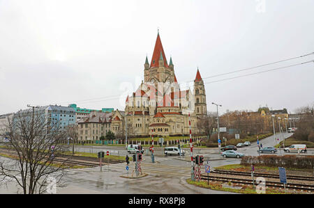 St. Francis of Assisi Church, Vienna, Austria Stock Photo