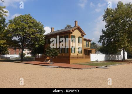 Abraham Lincoln's Springfield Home Stock Photo