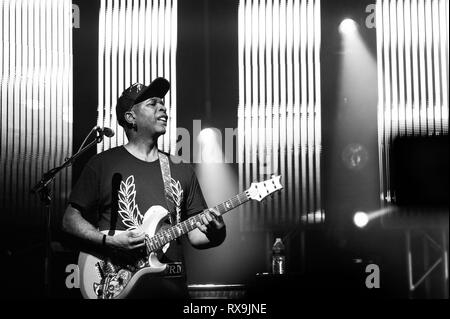 Vernon Reid, lead guitar player for the band, 'Living Colour' performing for a show held at the Culture Room in Ft. Lauderdale, Florida on October 27, Stock Photo