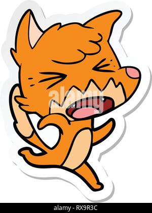 angry cartoon fox running Stock Vector Image & Art - Alamy