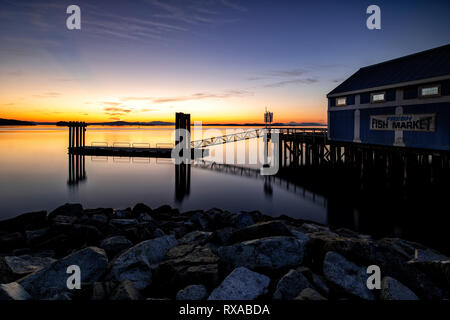 Sidney Fish Market, Sidney, BC, Vancouver Island, Canada Stock Photo