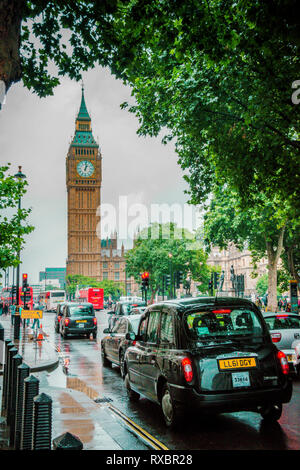 Rainy day in London, England, United Kingdom Stock Photo