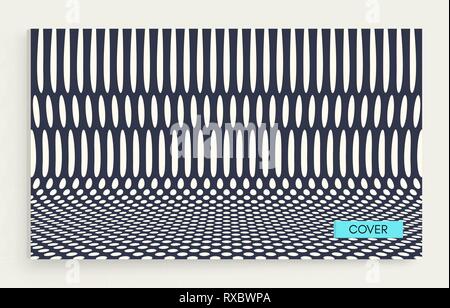 Black and white pattern. Abstract background with circles. Chaotic particles in empty space. Dynamic vector illustartion. Stock Vector
