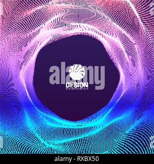 3d futuristic technology style. Abstract background. Vector illustration. Stock Vector