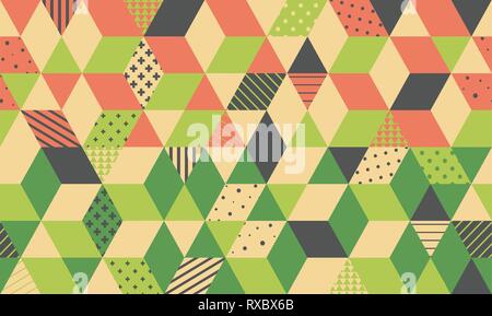 Cover design template. 3d blocks structure background. Vector illustration. Stock Vector
