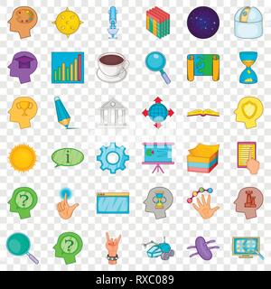 Long brainstorm icons set, cartoon style Stock Vector Image & Art - Alamy