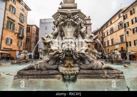 Rome, Italy - November, 2018: Fontana del Moro in Piazza Navona Stock ...