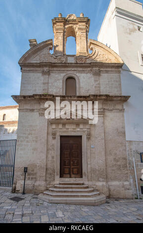 Monopoli, Puglia, Italy -  Church Mary ( Chiesa di Santa Maria Amalfitana ) in the old town. A region of Apulia Stock Photo