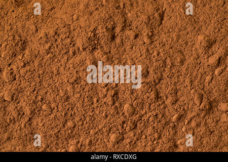 Cocoa powder close up full frame Stock Photo