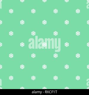 Seamless art pattern with snowflakes on blue Stock Vector