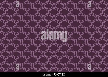 Seamless, abstract background pattern made with geometric shapes in tones of pink color. Decorative vector art. Stock Vector