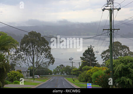 Visit Australia.  Narooma is a town in the Australian state of New South Wales on the far south coast. Stock Photo