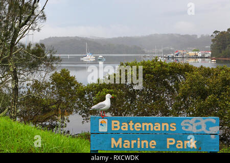 Visit Australia.  Narooma is a town in the Australian state of New South Wales on the far south coast. Stock Photo