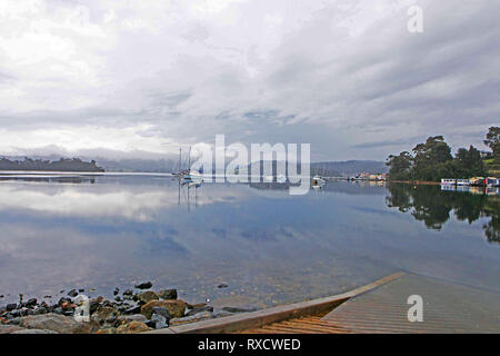 Visit Australia.  Narooma is a town in the Australian state of New South Wales on the far south coast. Stock Photo