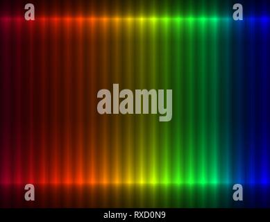 Rainbow multicolored gradient linear background, light effect Stock Vector