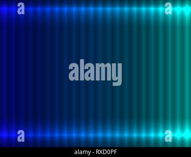 Blue and light blue gradient linear background, side light effect Stock Vector