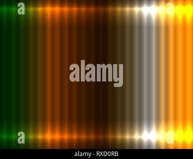 Green, orange, brown, white and yellow gradient linear background, light effect Stock Vector