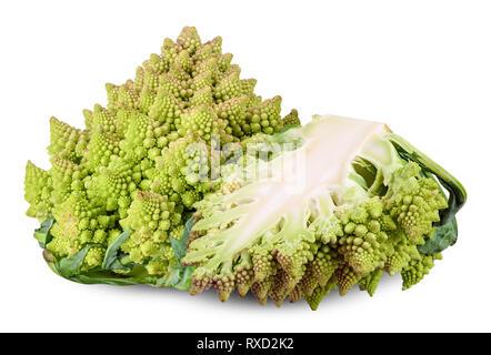 romanesco isolated on white with clipping path Stock Photo