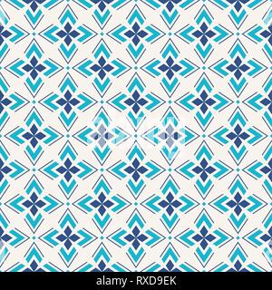 Abstract geometric seamless pattern. Regularly repeating ethnic geometric ornament. Flat design. Modern stylish texture.Vector color background. Stock Vector