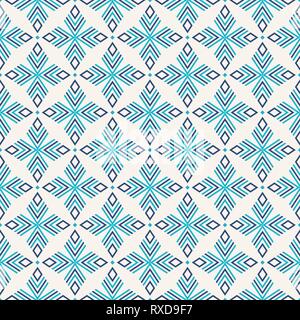 Abstract geometric seamless pattern. Regularly repeating ethnic geometric ornament. Flat design. Modern stylish texture.Vector color background. Stock Vector