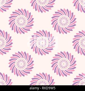Abstract seamless color pattern. Geometric floral ornament. Symmetric shapes. Stylish background. Vector repeating texture. Stock Vector