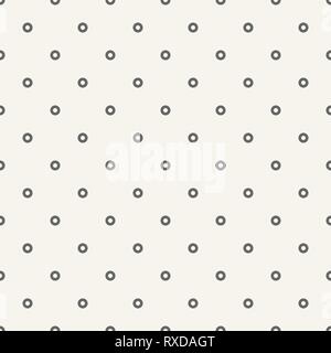 Vector seamless pattern of symmetrically arranged circles. Polka dot seamless pattern. Simple minimalistic graphic print. Stock Vector