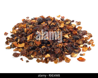 Dried Rosehip on white Background Stock Photo