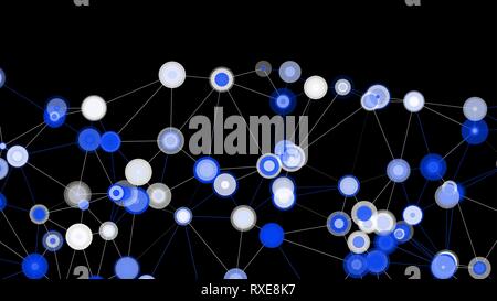 Vector infographic layout lines and dots connections Stock Vector