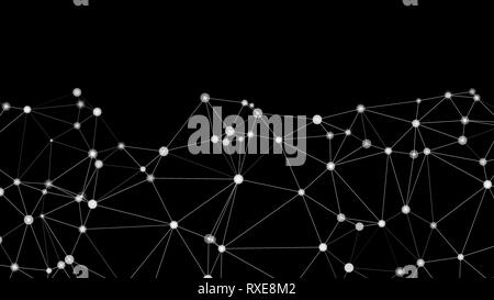 Vector circles algorithm, black background Stock Vector